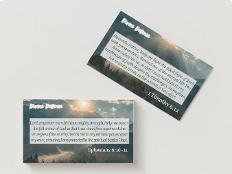 Divine Defense Prayer Cards
